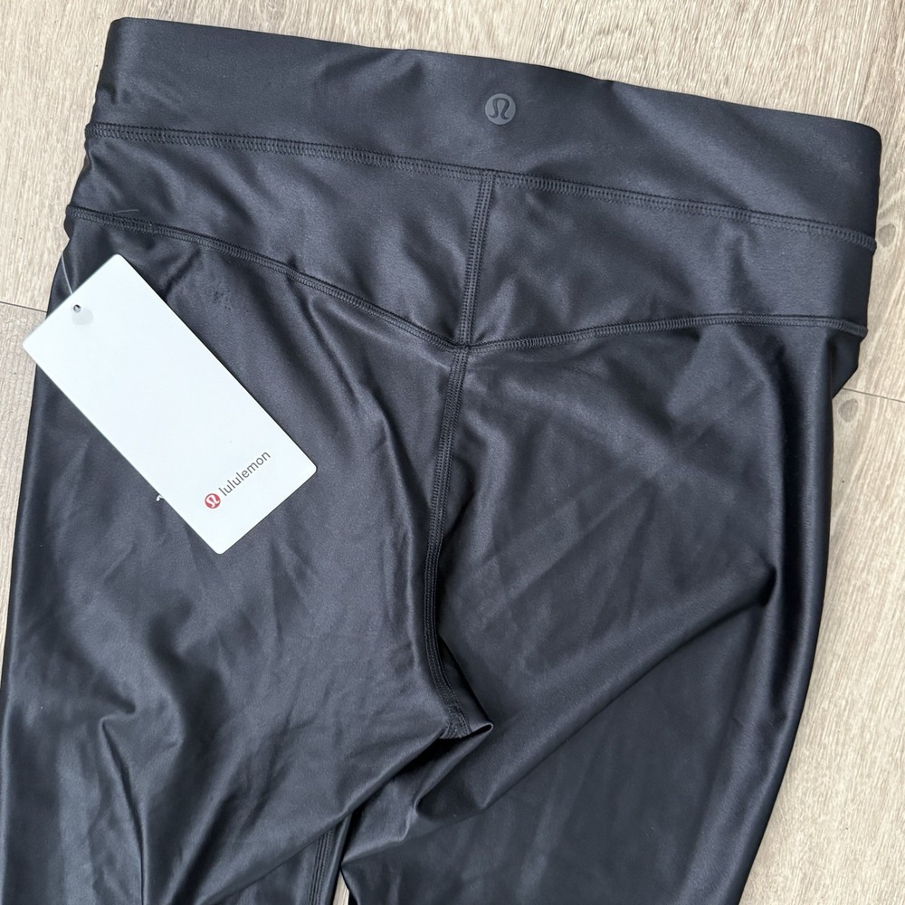 NEW Lululemon Satin Shine High Rise Tight 25" Size 8 Black Leggings Performance